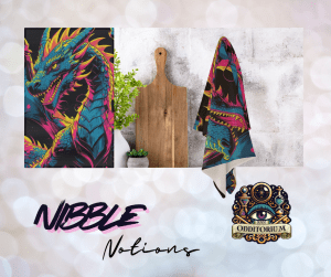 Neon Wyrm Waffle Dish Towel