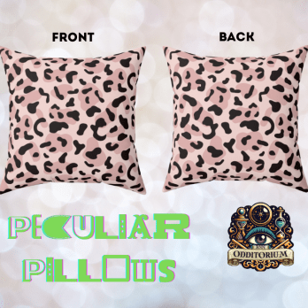Soft Pink Leopard Print Pillow
